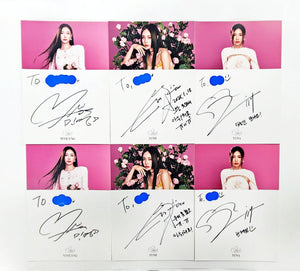 BBGIRLS "LOVE 2" - Hand Autographed(Signed) Paper Set(3ea) [25.8.7]