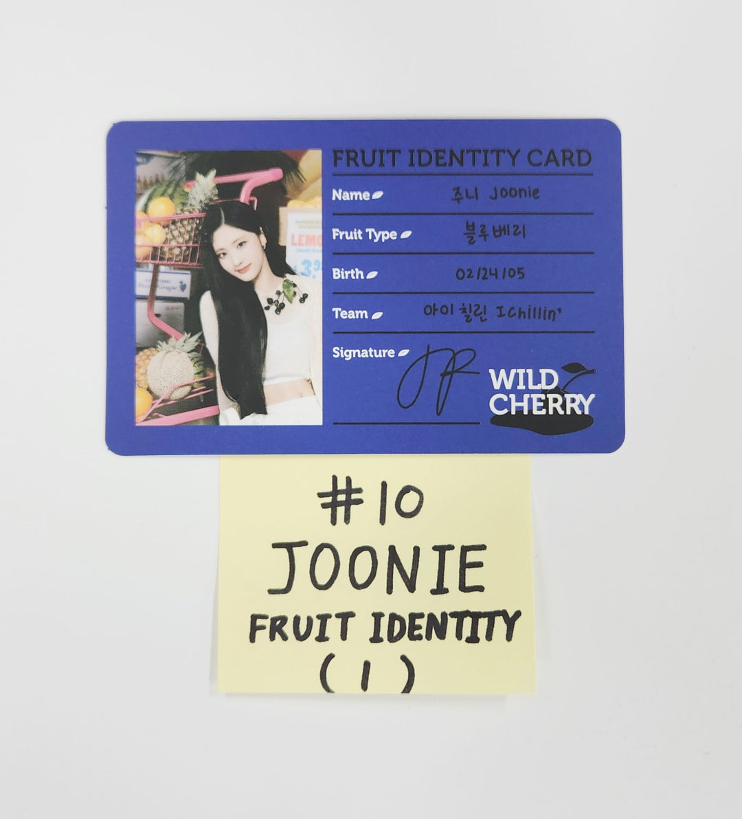 ICHILLIN "WILD CHERRY" - Official Photocard  [25.8.8]