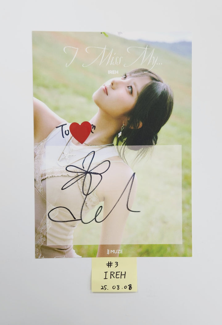 PURPLE KISS "I Miss My..." - JJ Muze Hand Autographed(Signed) Paper [25.8.8]