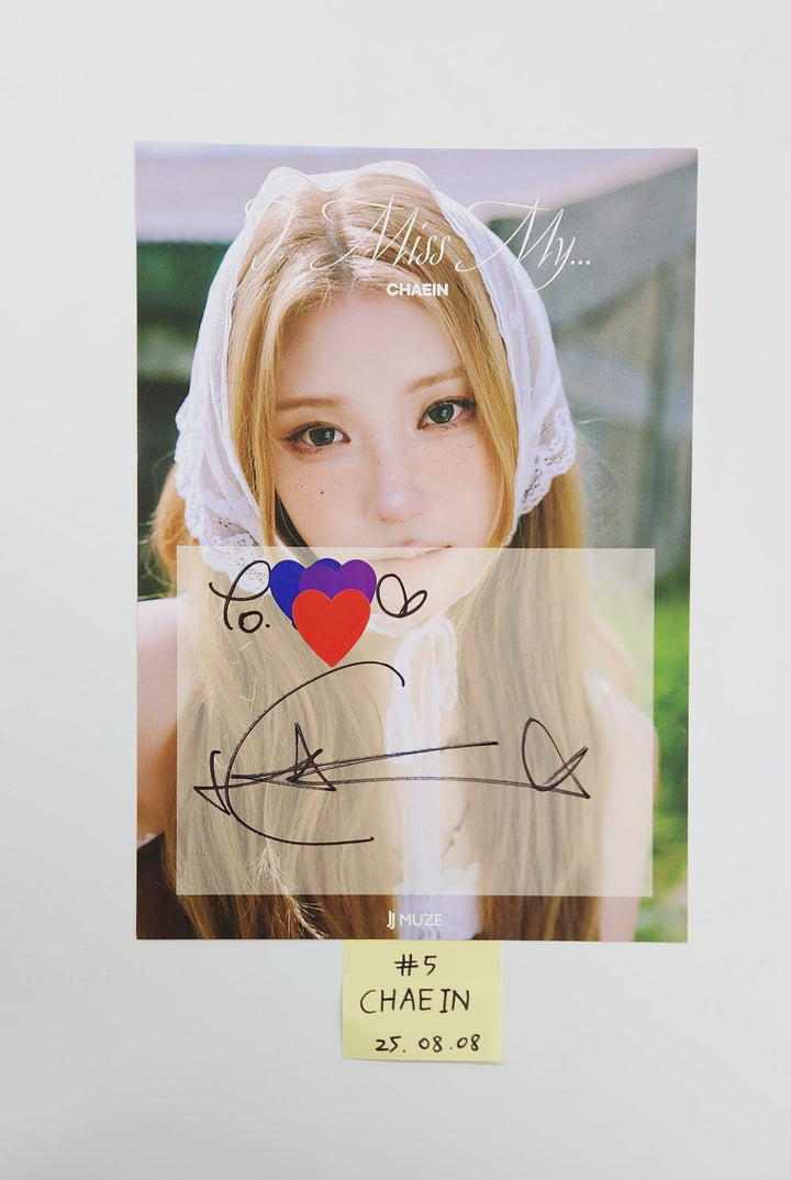PURPLE KISS "I Miss My..." - JJ Muze Hand Autographed(Signed) Paper [25.8.8]