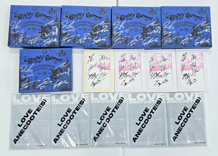 CLOSE YOUR EYES "Snowy Summer", EPEX "소화(韶華)", EVNNE "LOVE ANECDOTE(S)" - Hand Autographed(Signed) Promo Album [25.8.11]