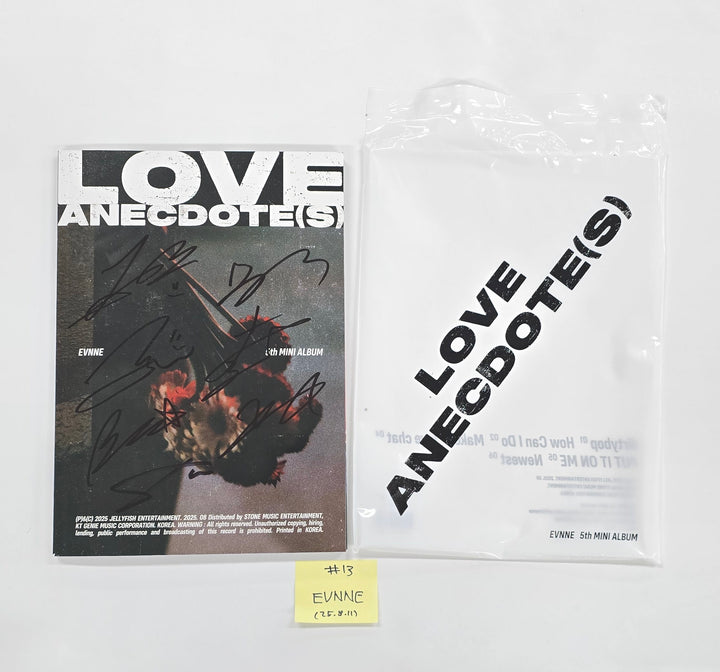 CLOSE YOUR EYES "Snowy Summer", EPEX "소화(韶華)", EVNNE "LOVE ANECDOTE(S)" - Hand Autographed(Signed) Promo Album [25.8.11]