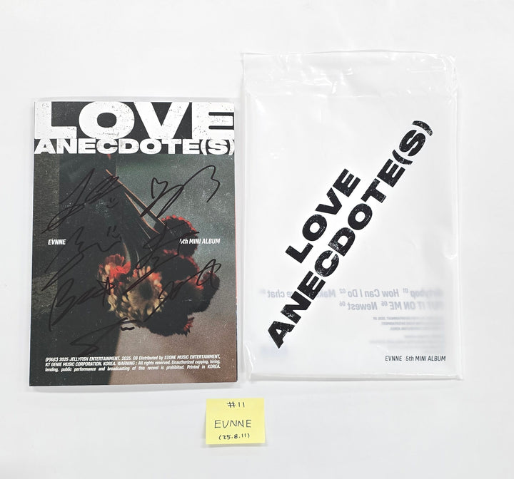 CLOSE YOUR EYES "Snowy Summer", EPEX "소화(韶華)", EVNNE "LOVE ANECDOTE(S)" - Hand Autographed(Signed) Promo Album [25.8.11]