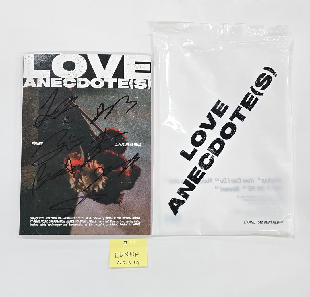 CLOSE YOUR EYES "Snowy Summer", EPEX "소화(韶華)", EVNNE "LOVE ANECDOTE(S)" - Hand Autographed(Signed) Promo Album [25.8.11]