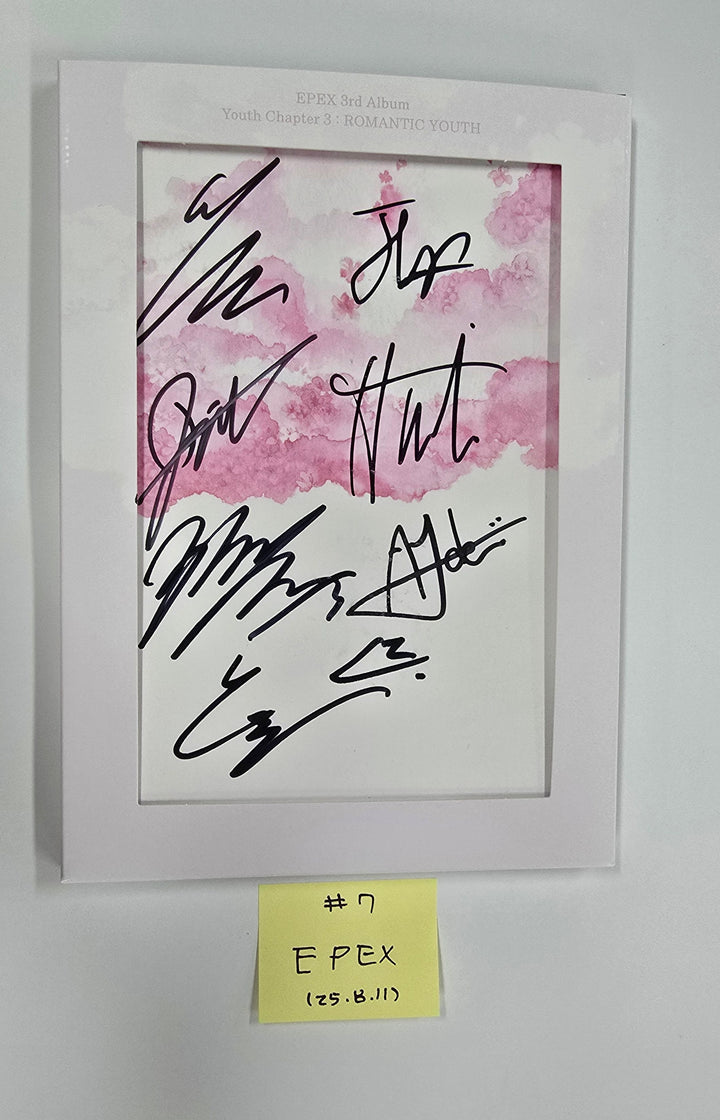 CLOSE YOUR EYES "Snowy Summer", EPEX "소화(韶華)", EVNNE "LOVE ANECDOTE(S)" - Hand Autographed(Signed) Promo Album [25.8.11]