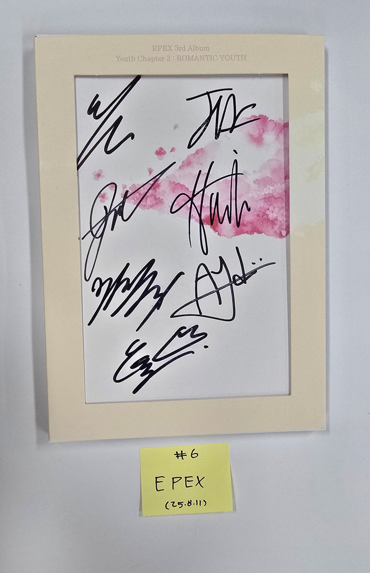 CLOSE YOUR EYES "Snowy Summer", EPEX "소화(韶華)", EVNNE "LOVE ANECDOTE(S)" - Hand Autographed(Signed) Promo Album [25.8.11]