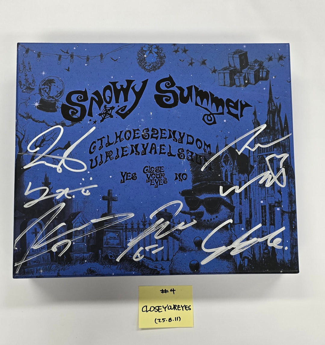 CLOSE YOUR EYES "Snowy Summer", EPEX "소화(韶華)", EVNNE "LOVE ANECDOTE(S)" - Hand Autographed(Signed) Promo Album [25.8.11]