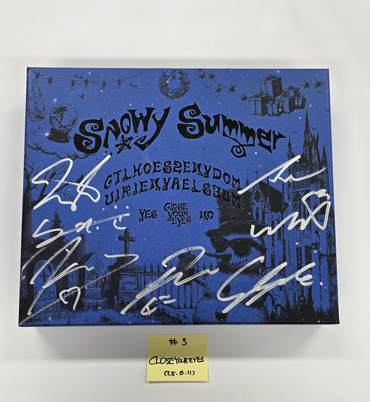 CLOSE YOUR EYES "Snowy Summer", EPEX "소화(韶華)", EVNNE "LOVE ANECDOTE(S)" - Hand Autographed(Signed) Promo Album [25.8.11]