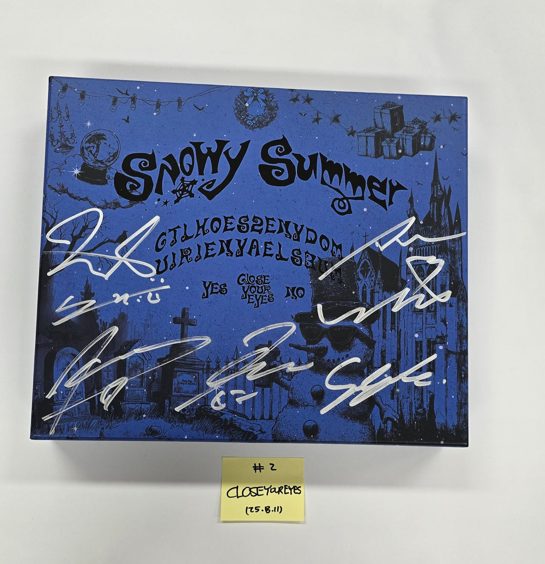 CLOSE YOUR EYES "Snowy Summer", EPEX "소화(韶華)", EVNNE "LOVE ANECDOTE(S)" - Hand Autographed(Signed) Promo Album [25.8.11]