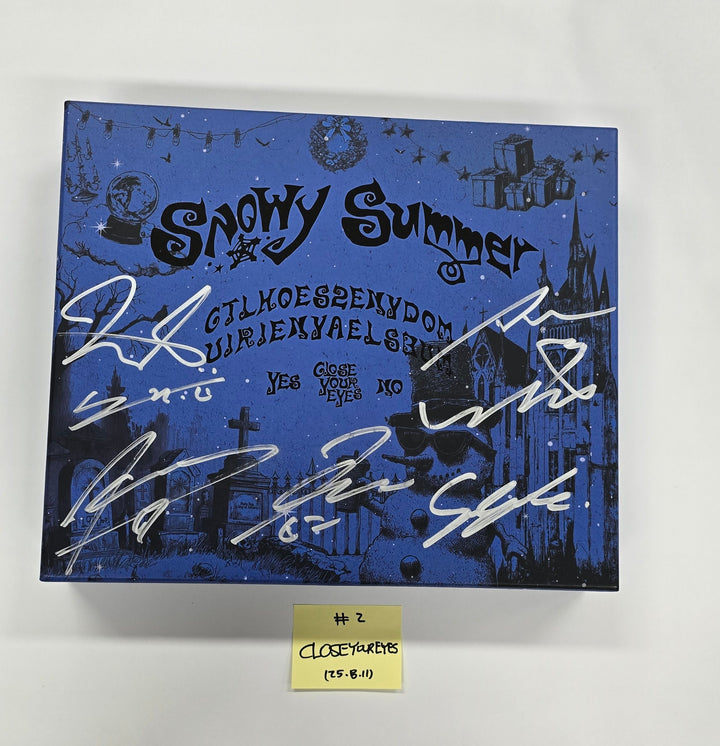 CLOSE YOUR EYES "Snowy Summer", EPEX "소화(韶華)", EVNNE "LOVE ANECDOTE(S)" - Hand Autographed(Signed) Promo Album [25.8.11]