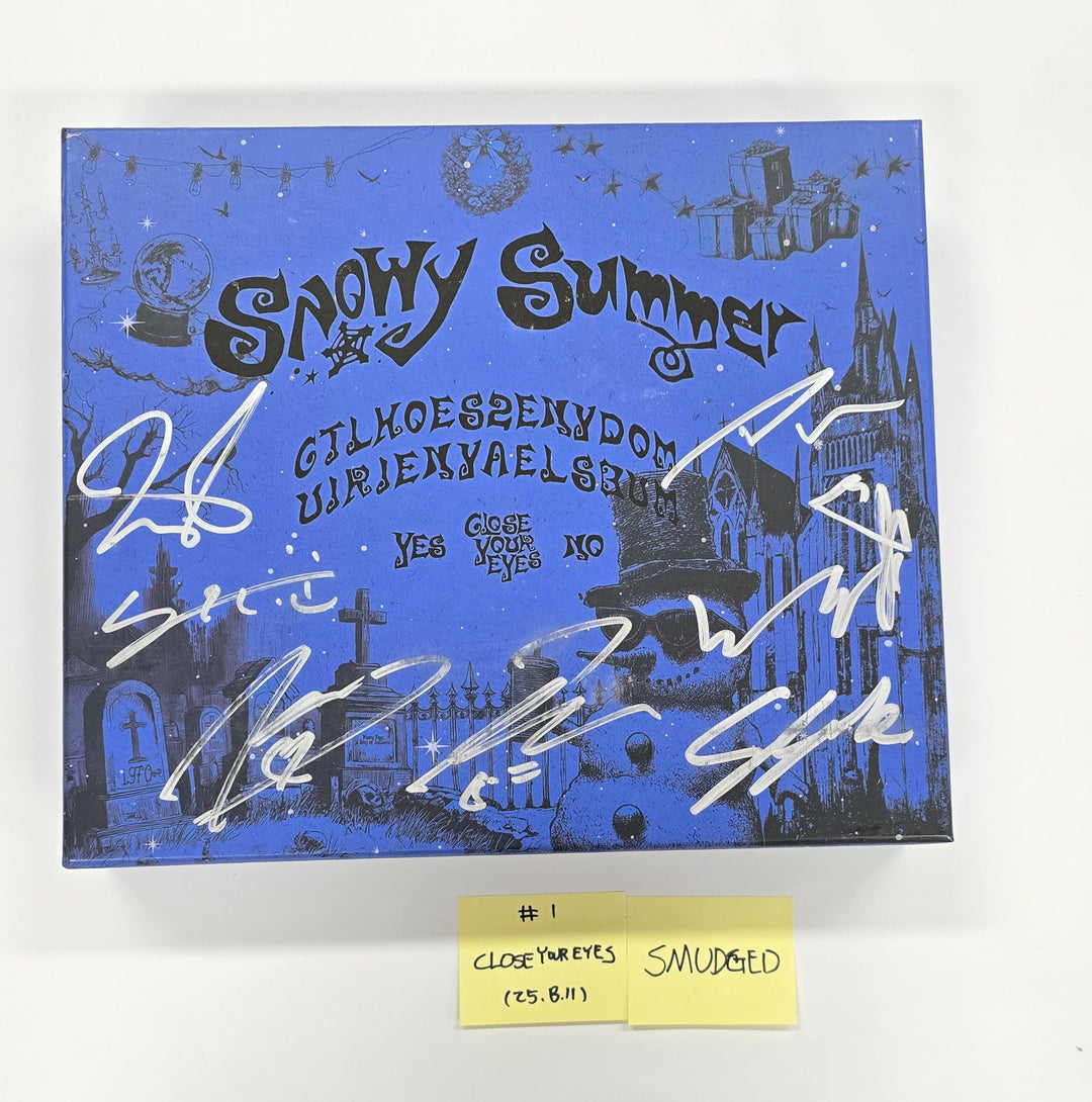 CLOSE YOUR EYES "Snowy Summer", EPEX "소화(韶華)", EVNNE "LOVE ANECDOTE(S)" - Hand Autographed(Signed) Promo Album [25.8.11]