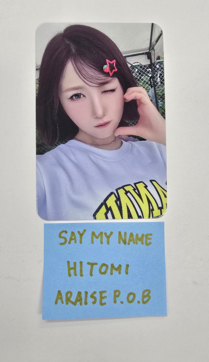 HITOMI (of SAY MY NAME) "ILY" - ARAISE Pre-Order Benefit Event Photocard [25.8.12]