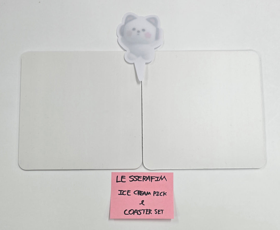 LE SSERAFIM "FIM'S VACANCE WITH EARPERAP SPECIAL POP UP" - F&B (Ice Cream & Coaster set) [25.8.13]