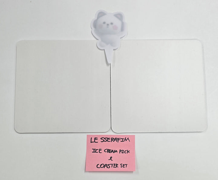 LE SSERAFIM "FIM'S VACANCE WITH EARPERAP SPECIAL POP UP" - F&B (Ice Cream & Coaster set) [25.8.13]