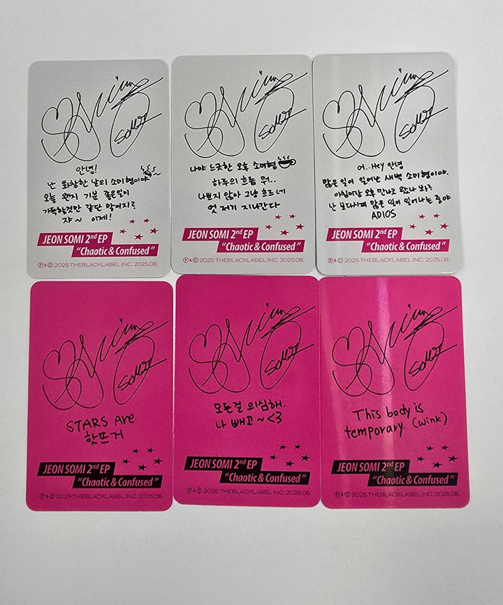 JEON SOMI "Chaotic & Confused" - Official Photocard [25.8.13]