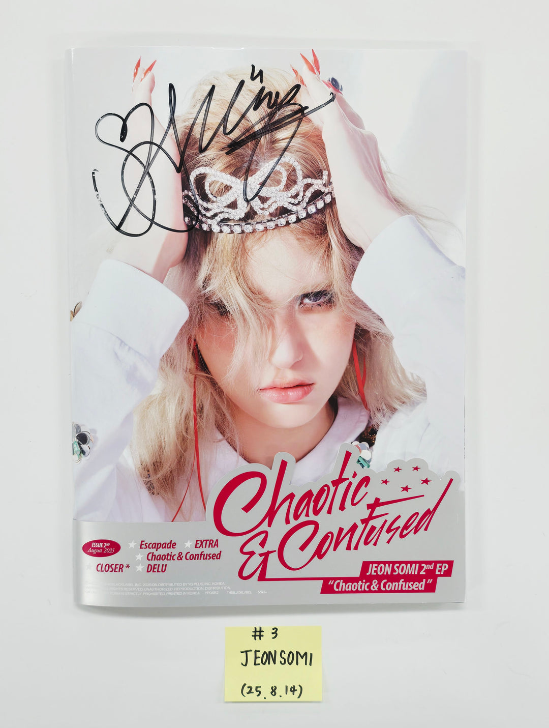 JEONSOMI "Chaotic & Confused" - Hand Autographed(Signed) Promo Album [25.8.14]