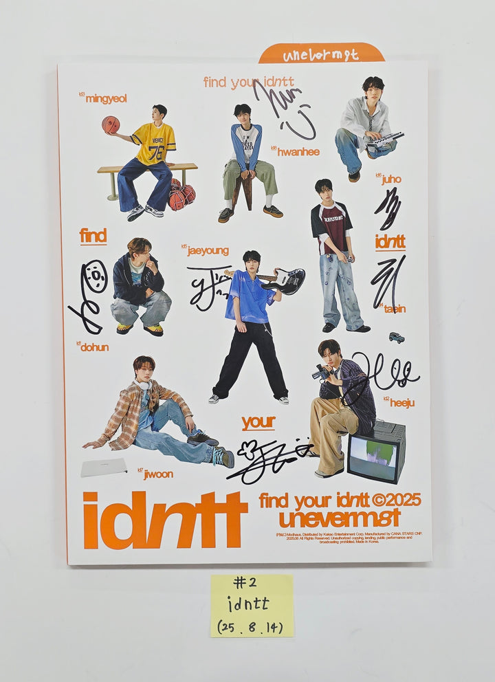 IDNTT "unevermet" - Hand Autographed(Signed) Promo Album [25.8.14]