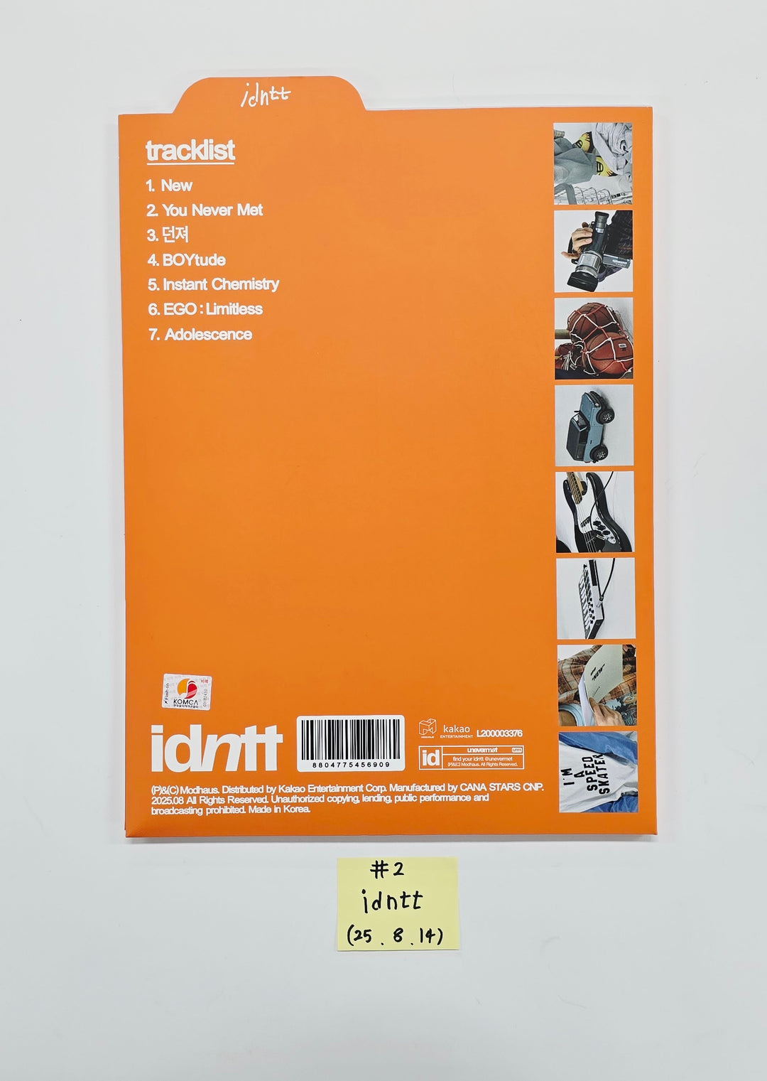 IDNTT "unevermet" - Hand Autographed(Signed) Promo Album [25.8.14]