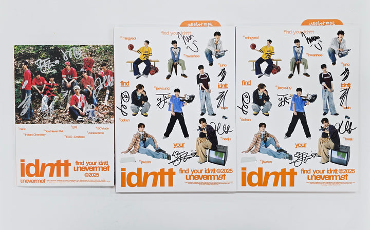 IDNTT "unevermet" - Hand Autographed(Signed) Promo Album [25.8.14]