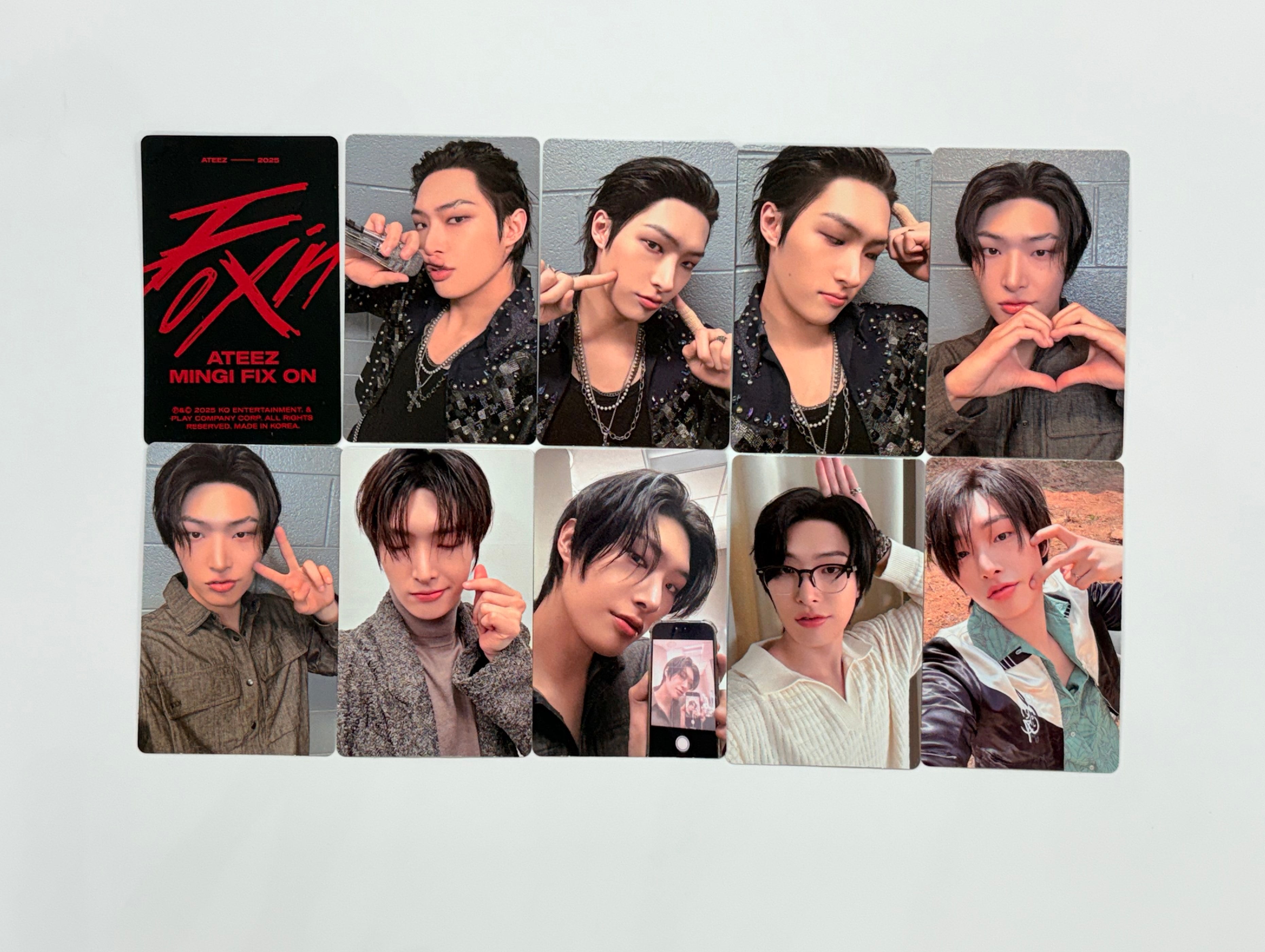 ATEEZ ソウルコン ユノ 2025 サウンドチェック トレカ シール ateez 2025 seul soundcheck photocard set