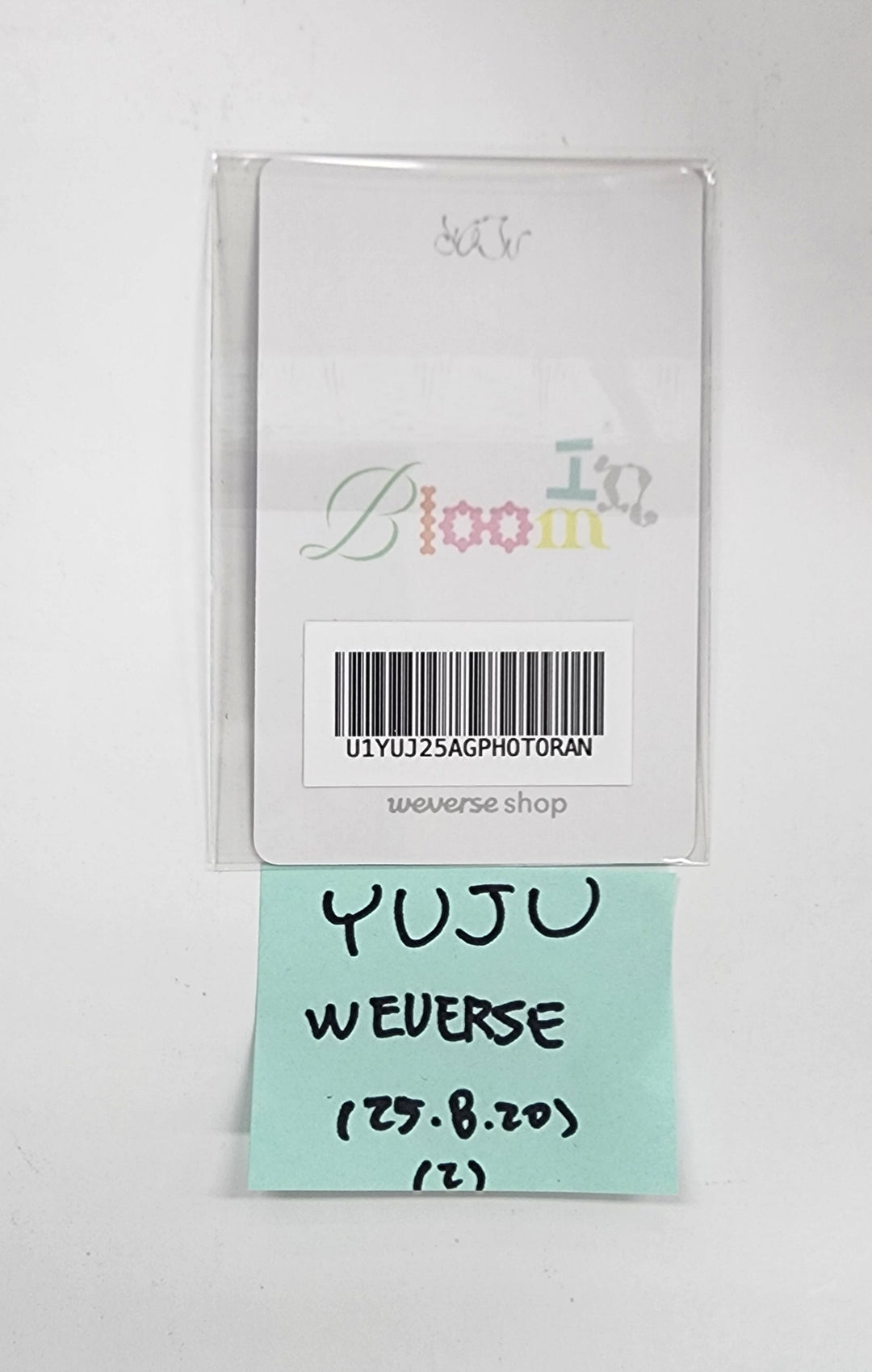 YUJU "In Bloom" - Weverse Shop Pre Order benefit Photocard [25.8.20]