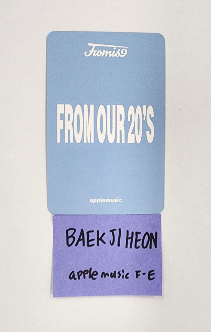 BAEKJIHEON (of Fromis_9) "From Our 20’s" - Apple Music Fansign Event Photocard [25.8.21]