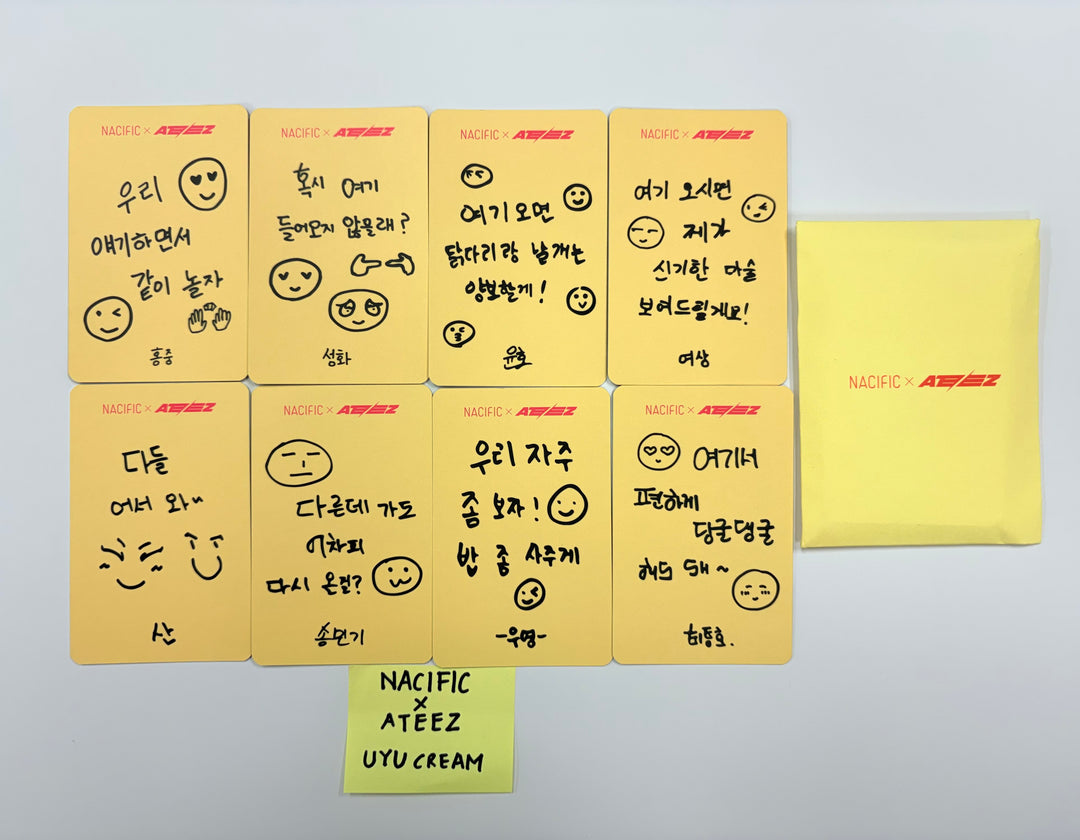 Ateez X Nacific - Ateez's Play Ground (UYU Cream Premium Set) Photocard set [25.8.22]