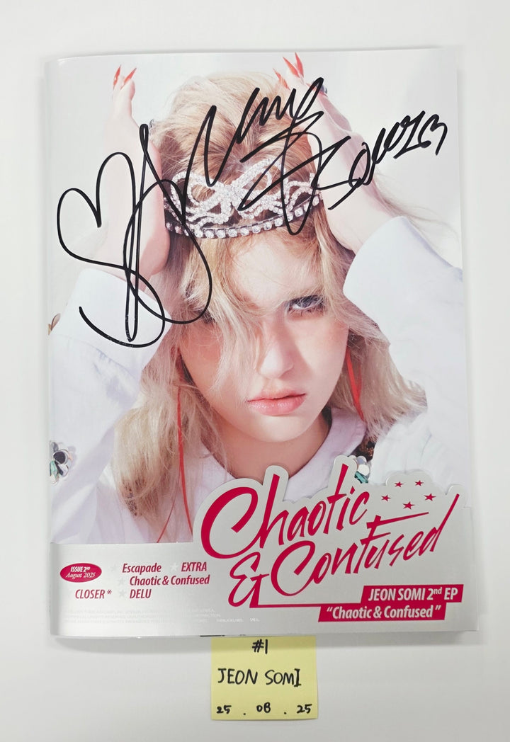 JEON SOMI "Chaotic & Confused", Kep1er "BUBBLE GUM", Moonbyul "laundri"- Hand Autograhped(Signed) Promo Album [25.8.25]