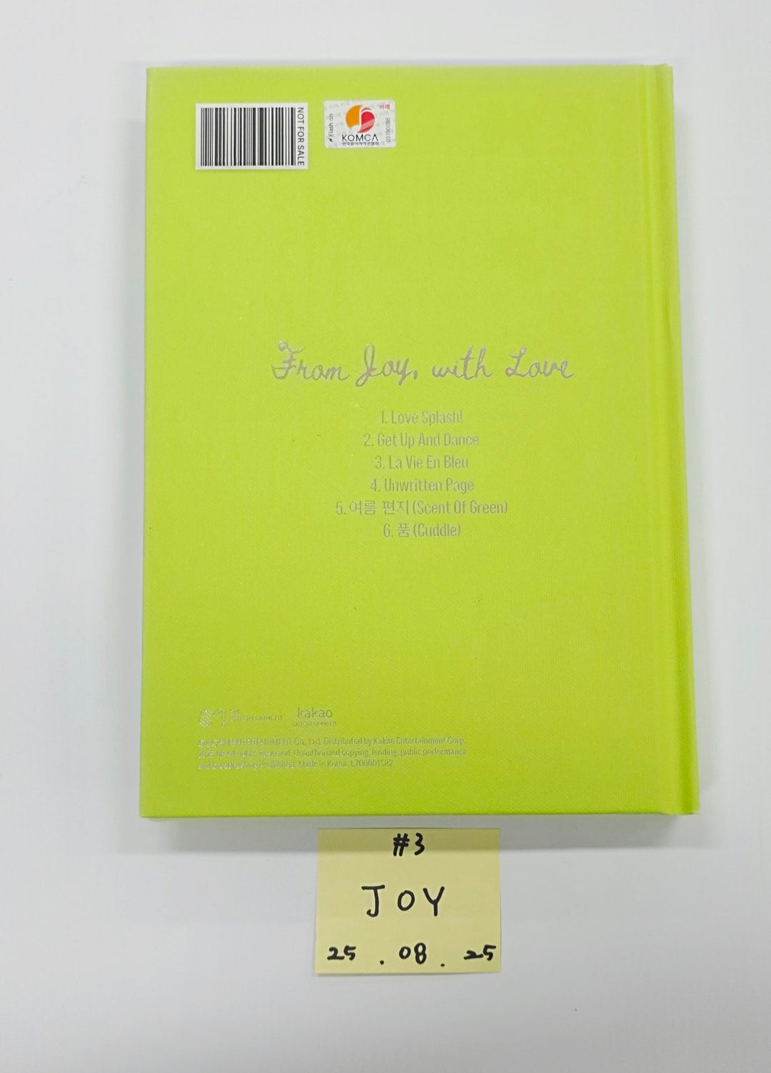 MEOVV "MY EYES OPEN VVIDE", YOUNG POSSE "Growing Pain pt.1 : FREE", JOY "From JOY, with Love", AtHeart "Plot Twist",H1-KEY "Lovestruck" - Hand Autograhped(Signed) Promo Album [25.8.25]