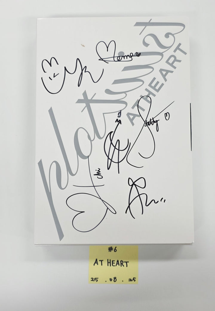 MEOVV "MY EYES OPEN VVIDE", YOUNG POSSE "Growing Pain pt.1 : FREE", JOY "From JOY, with Love", AtHeart "Plot Twist",H1-KEY "Lovestruck" - Hand Autograhped(Signed) Promo Album [25.8.25]