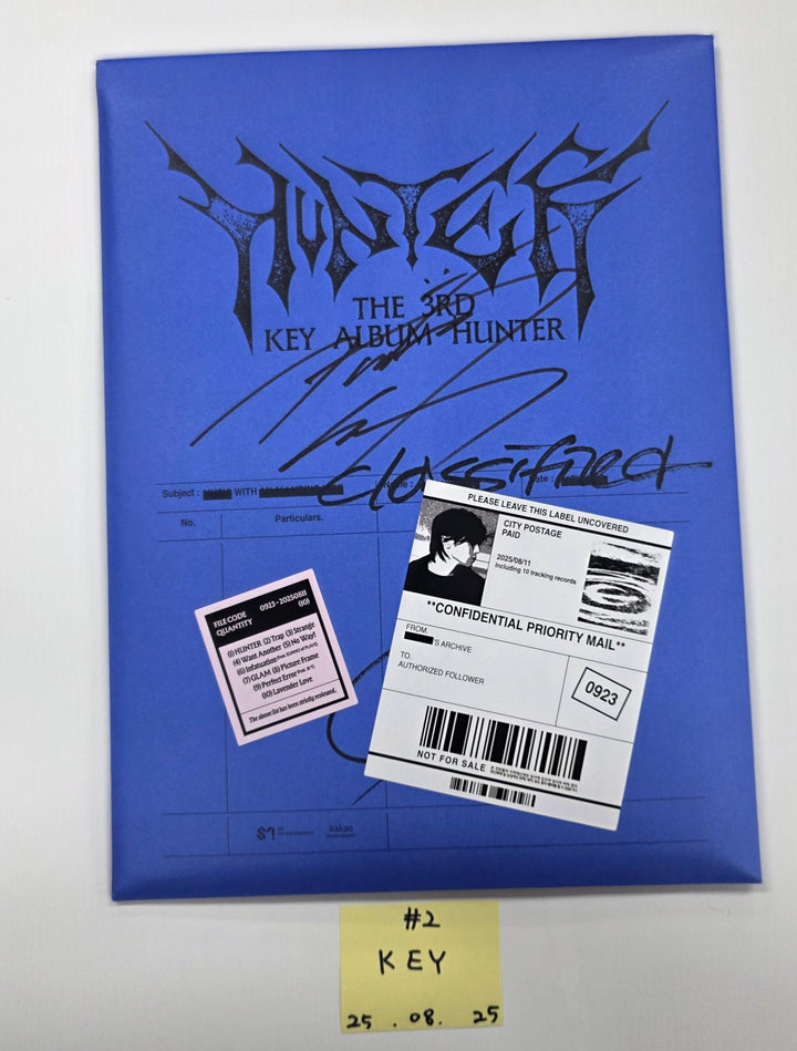 KEY "HUNTER", AMPERS&amp;ONE "LOUD &amp; PROUD", idntt "unevermet" - Hand Autograhped(Signed) Promo Album [25.8.25]