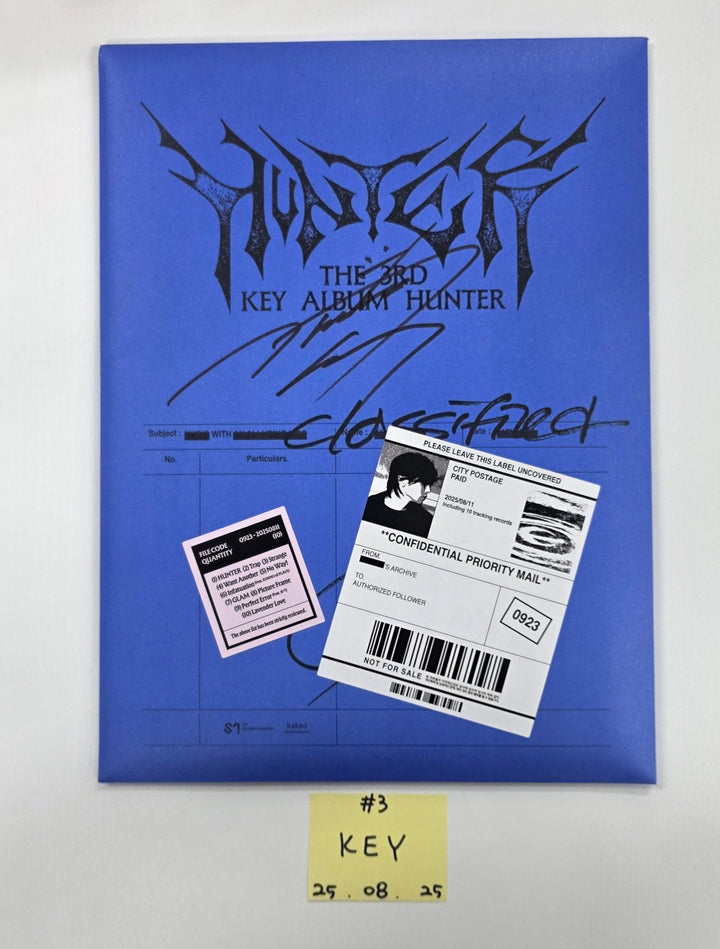 KEY "HUNTER", AMPERS&amp;ONE "LOUD &amp; PROUD", idntt "unevermet" - Hand Autograhped(Signed) Promo Album [25.8.25]