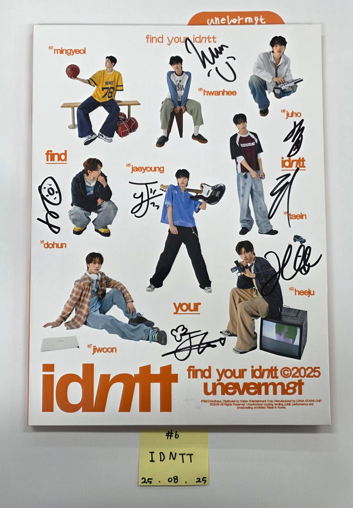 KEY "HUNTER", AMPERS&amp;ONE "LOUD &amp; PROUD", idntt "unevermet" - Hand Autograhped(Signed) Promo Album [25.8.25]