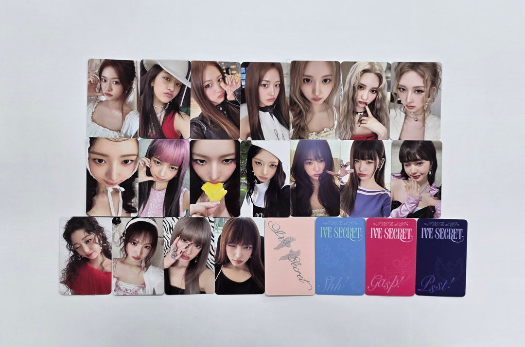 IVE "THE 4th EP : IVE SECRET" - Official Photocard (Shh! ver.+Gasp! ver.+Psst! ver.+LOVED IVE ver.) [25.8.26] [Restocked 8/27]