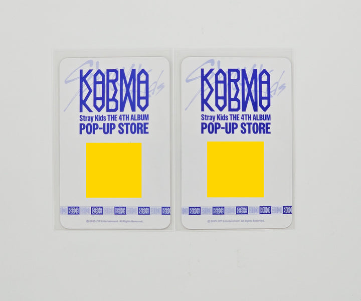 Stray Kids "KARMA" POP-UP STORE - Stamp Event Photocard [25.8.29]