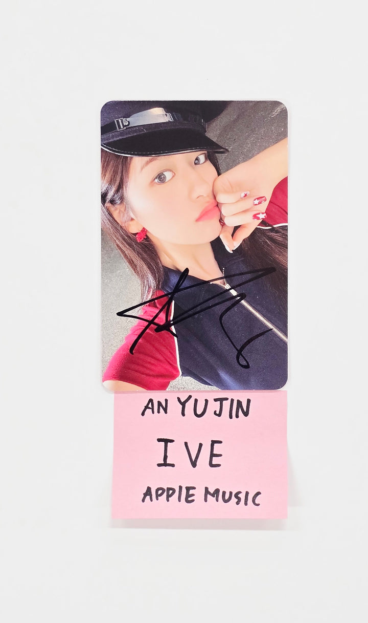 YUJIN (Of IVE) "THE 4th EP : IVE SECRET" - Hand Autographed(Signed)  Photocard [25.9.5]