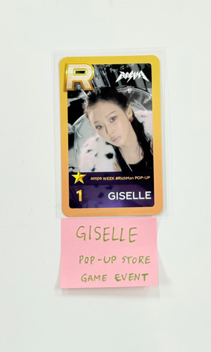 GISELLE (of AESPA) - WEEK #RichMan POP-UP STORE Game Event Photocard [25.9.5]
