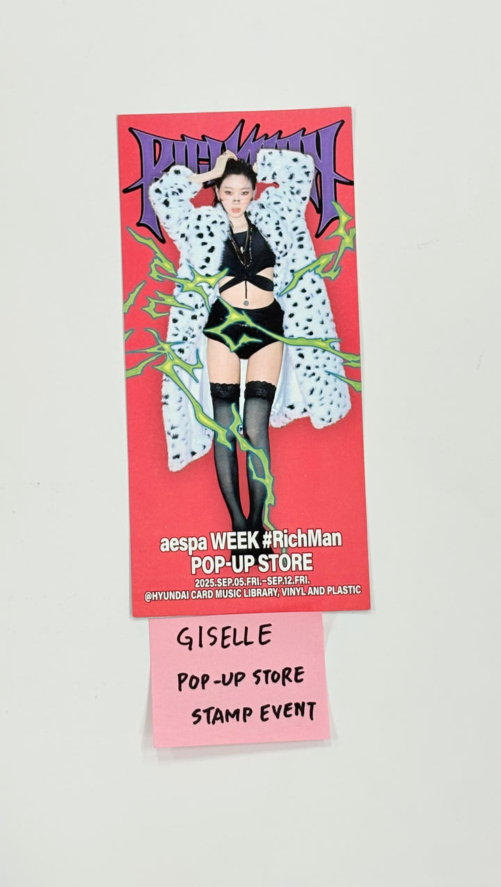 GISELLE (of AESPA) - WEEK #RichMan POP-UP STORE Stamp Event Ticket [25.9.5]