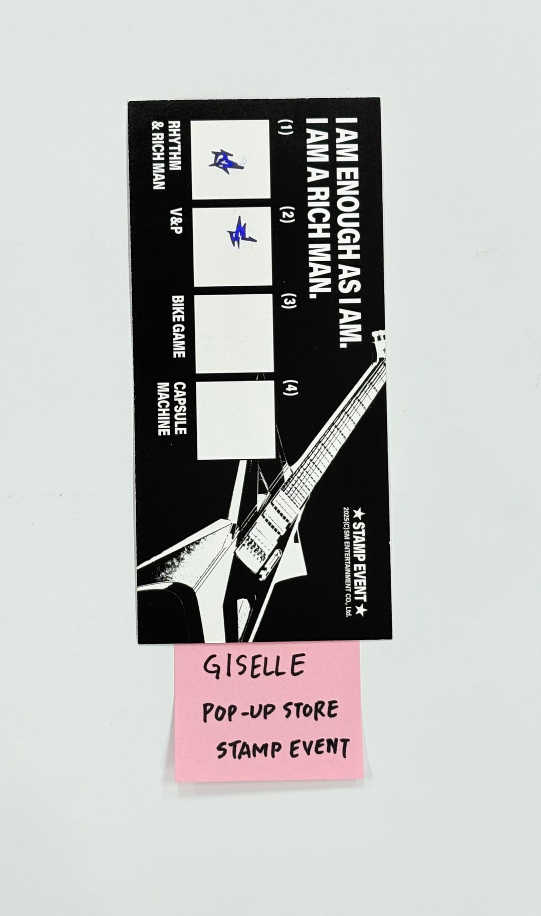 GISELLE (of AESPA) - WEEK #RichMan POP-UP STORE Stamp Event Ticket [25.9.5]