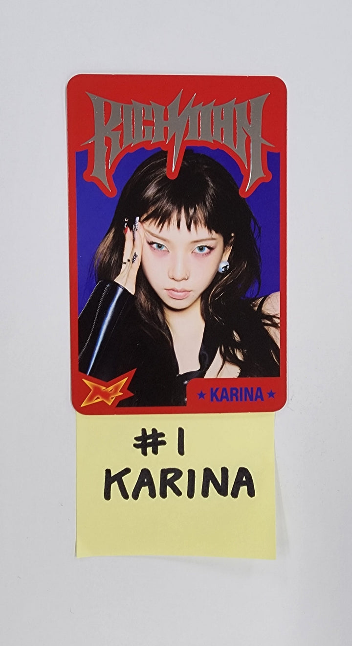 Aespa - WEEK #RichMan POP-UP Official Trading Photocard [25.9.5]