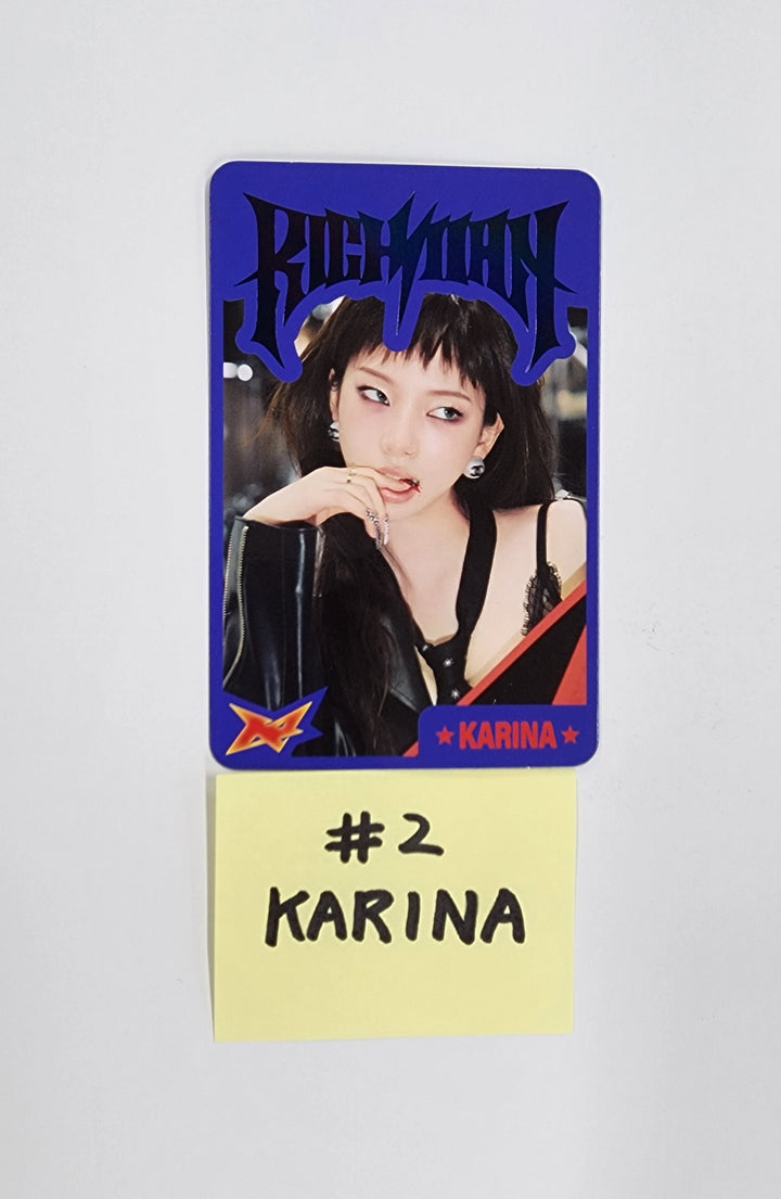Aespa - WEEK #RichMan POP-UP Official Trading Photocard [25.9.5]