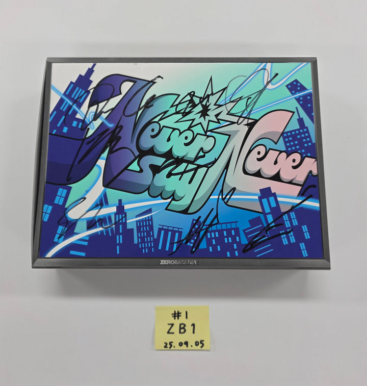 ZEROBASEONE 1st FULL ALBUM "NEVER SAY NEVER" - Hand Autograhped(Signed) Promo Album [25.9.5]