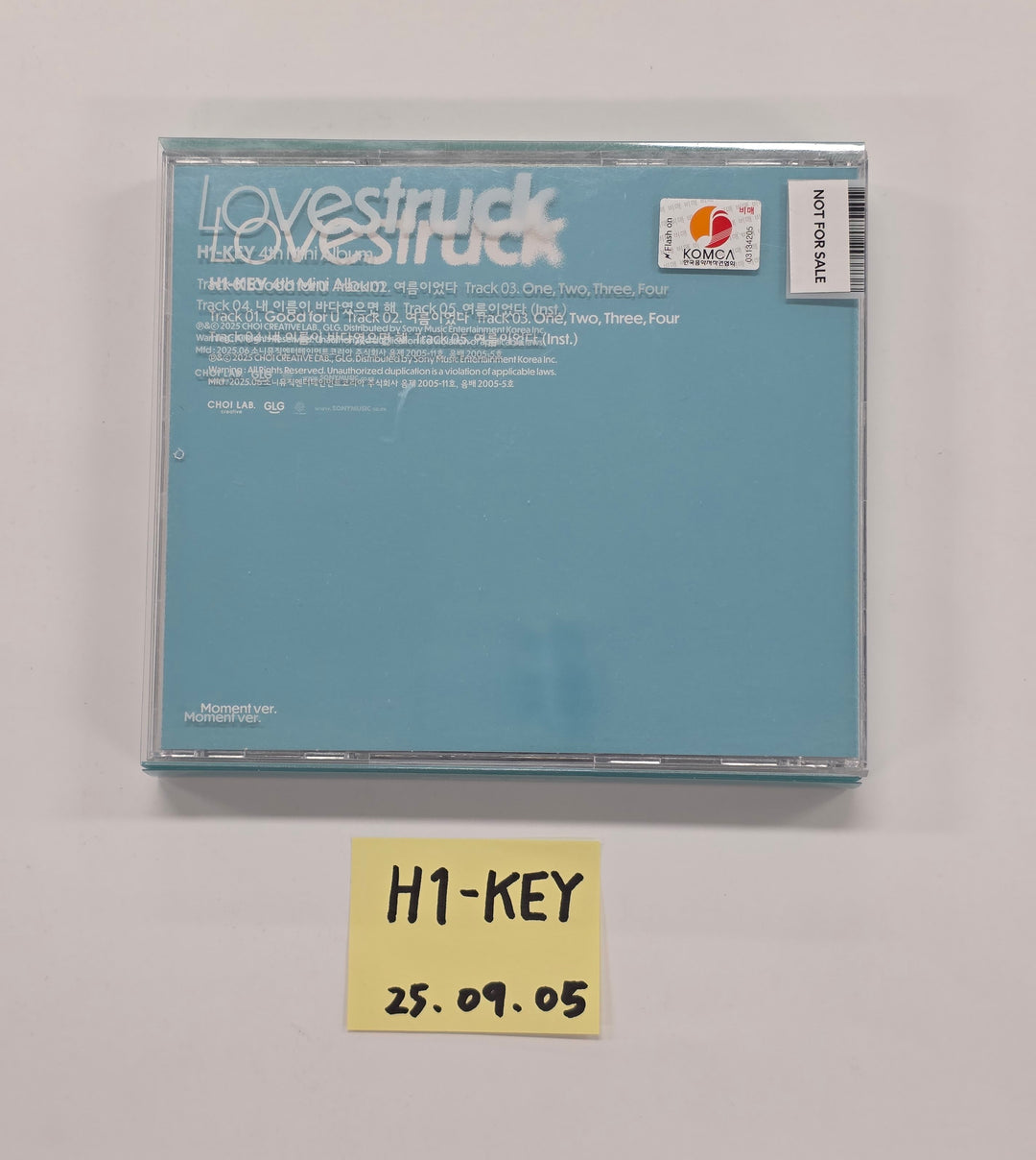 H1-KEY "LOVESTRUCK" - Hand Autograhped(Signed) Promo Album [25.9.5]