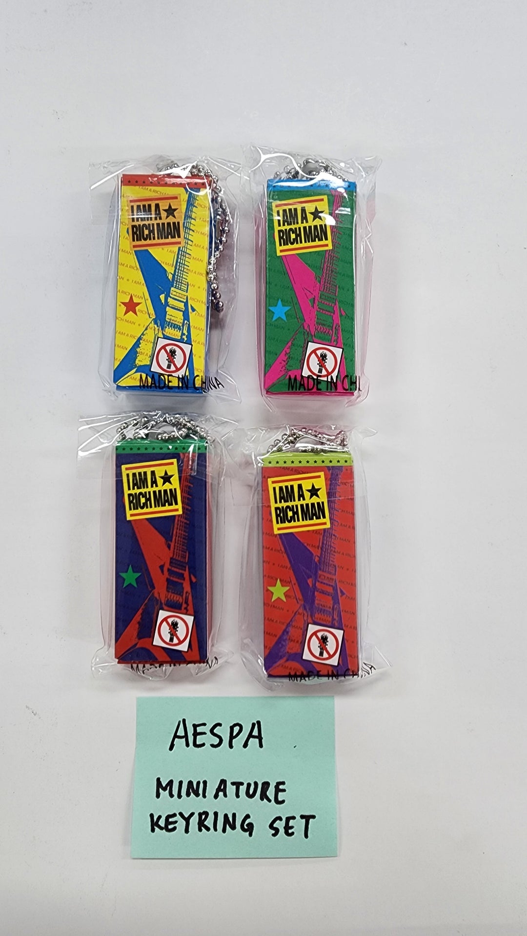 AESPA - WEEK #RichMan POP-UP STORE Random Capsule Machine Keyring set(4ea) [25.9.8]