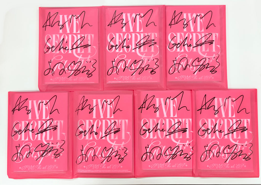 ive secret イソ チェキ サイン Psst! ver.) IVE THE 4th EP IVE SECRET (D2C Signed Exclusive)