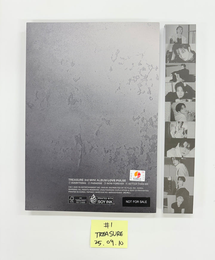 TREASURE "LOVE PULSE" - Hand Autograhped(Signed) Promo Album (METAL VER.) [25.9.10]