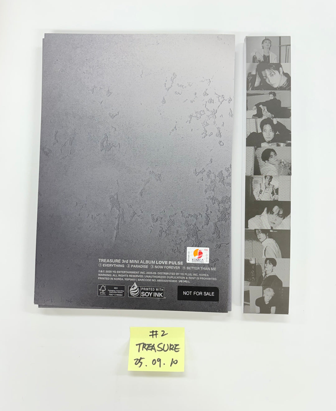 TREASURE "LOVE PULSE" - Hand Autograhped(Signed) Promo Album (METAL VER.) [25.9.10]