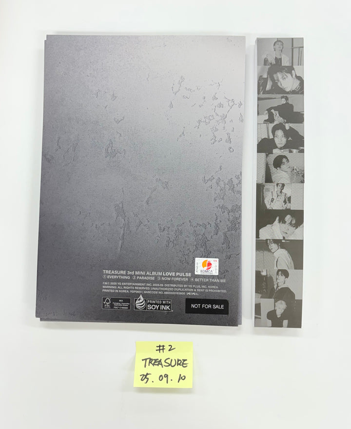 TREASURE "LOVE PULSE" - Hand Autograhped(Signed) Promo Album (METAL VER.) [25.9.10]