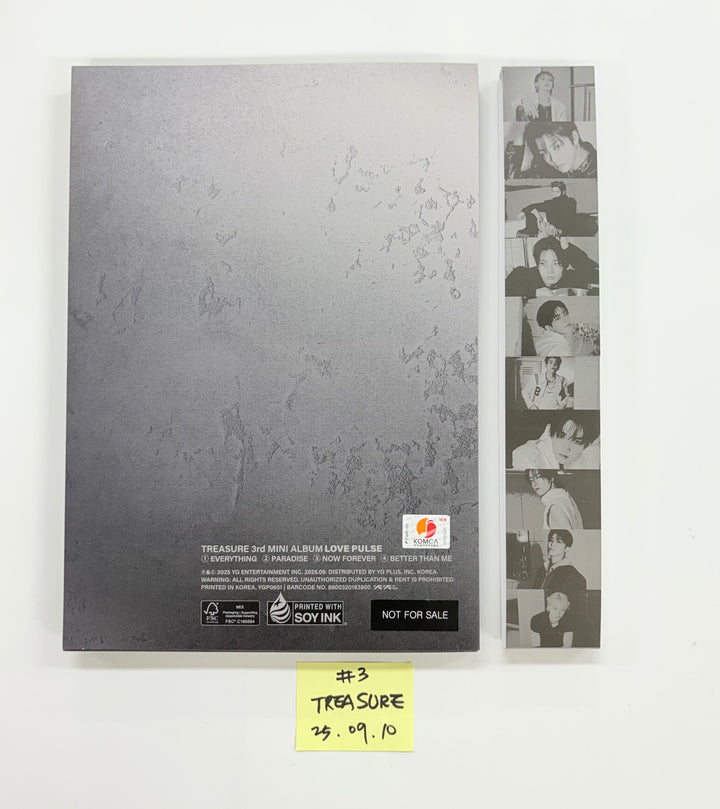 TREASURE "LOVE PULSE" - Hand Autograhped(Signed) Promo Album (METAL VER.) [25.9.10]