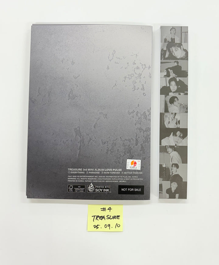 TREASURE "LOVE PULSE" - Hand Autograhped(Signed) Promo Album (METAL VER.) [25.9.10]